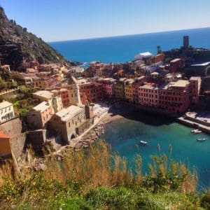 Bilde av Vernazza fra høyden