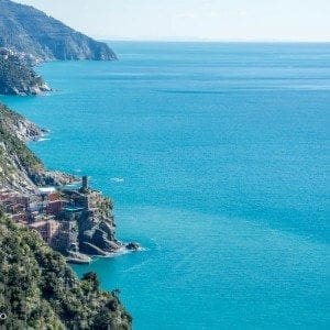 Utsikt over kystlinjen i Cinqie Terre